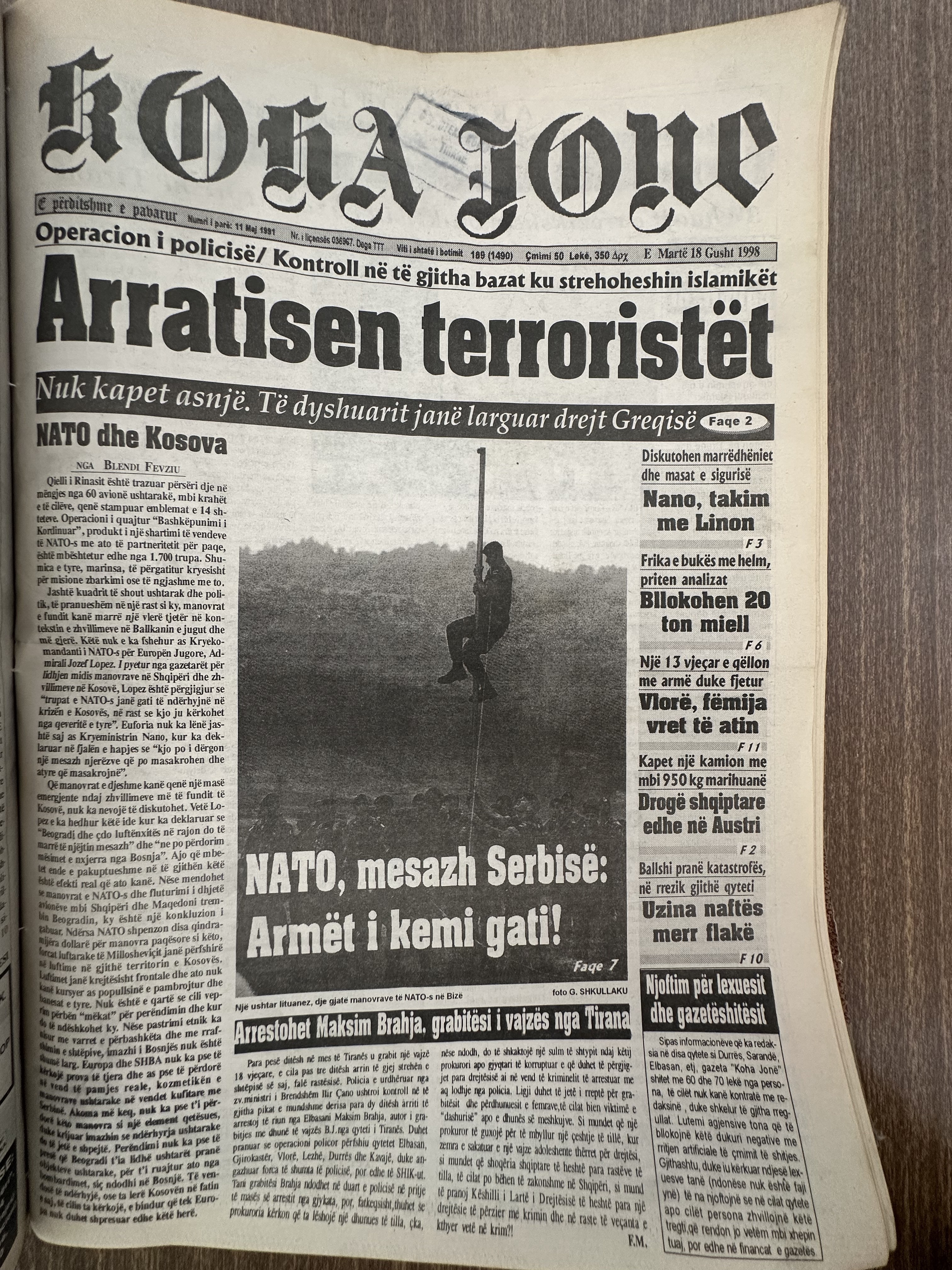 Koha Jonë 1998-08-18
